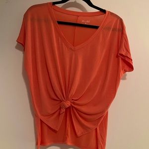 Lightweight shirt, coral color